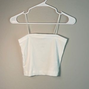 White crop top